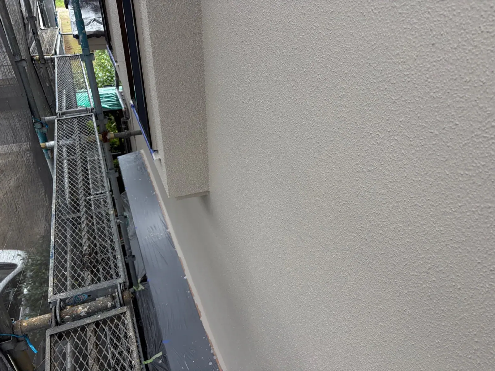上塗り後の外壁面の仕上がり
