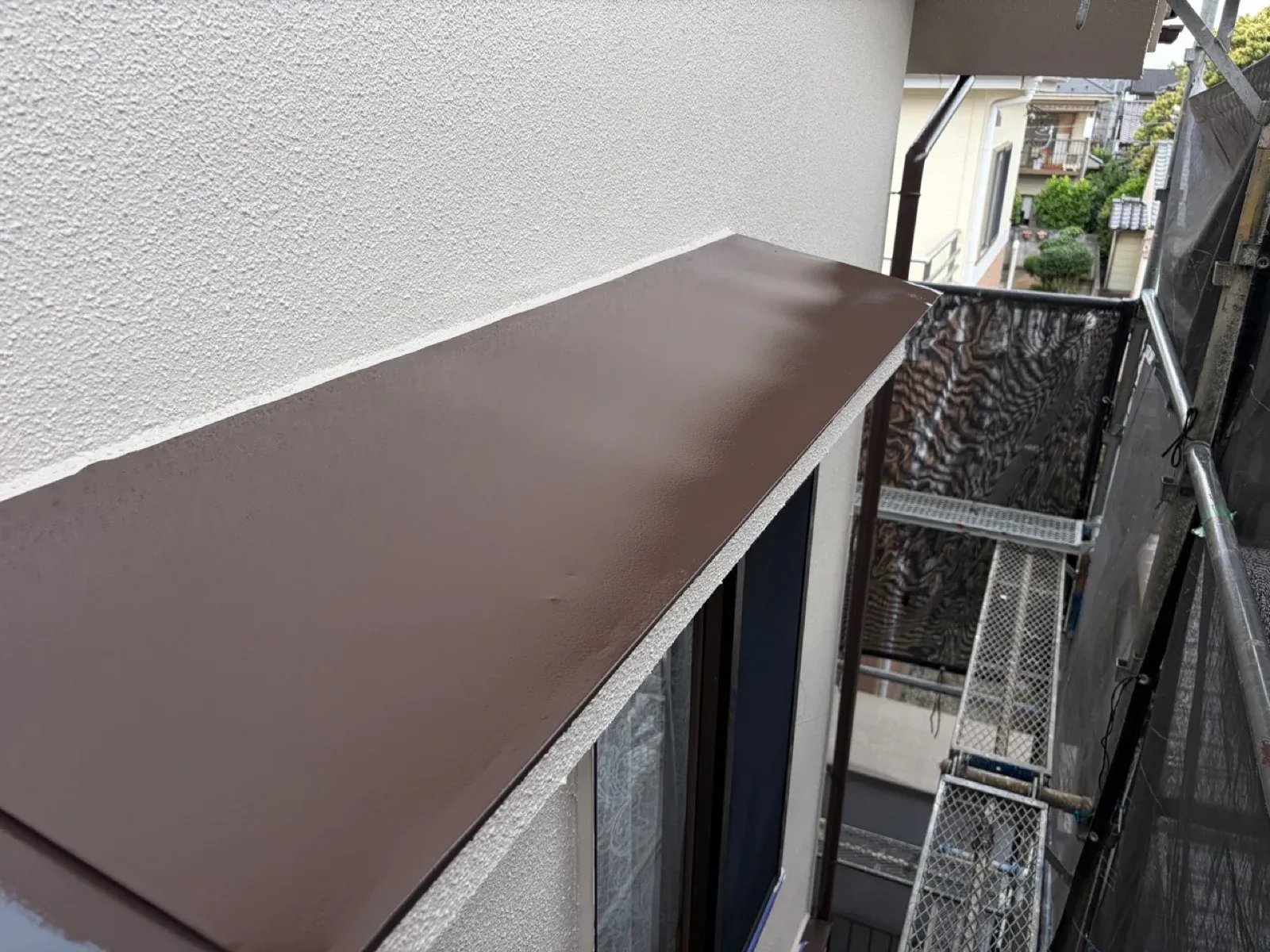 霧除け塗装後の仕上がり