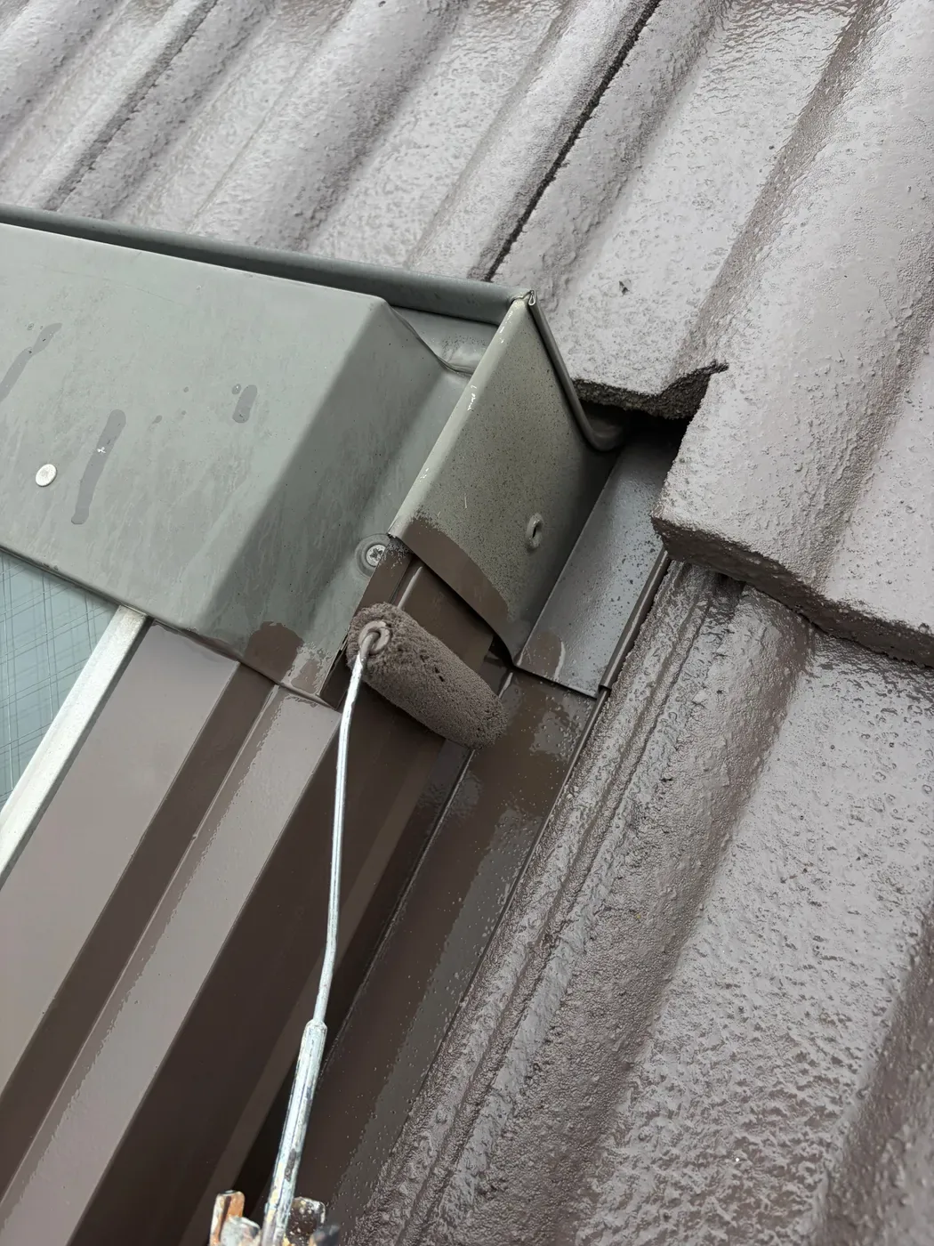破風の塗装