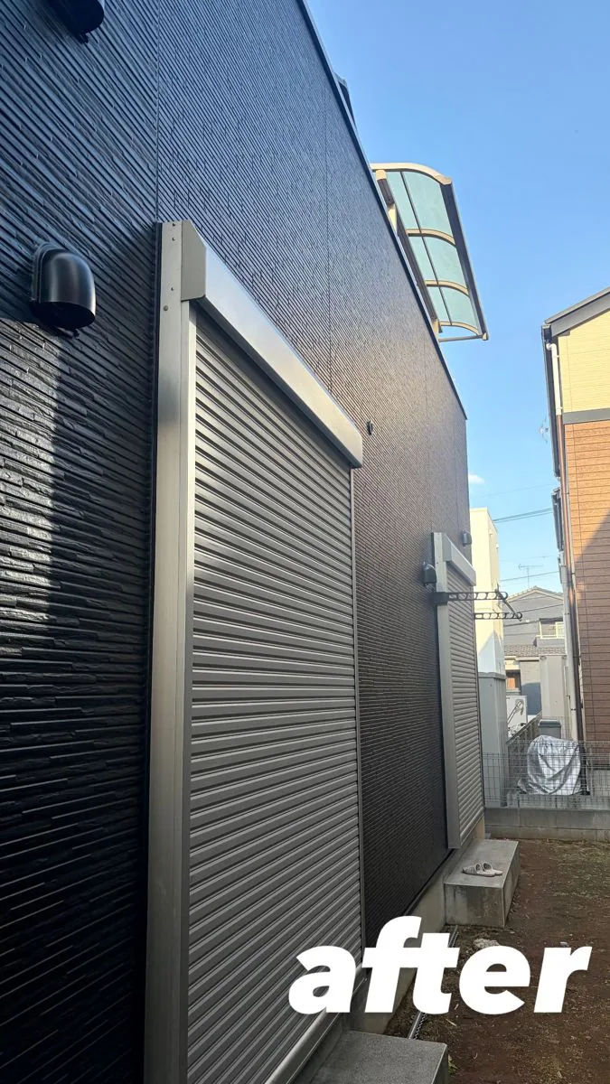 桶川市坂田 K様邸 施工後 シャッターまわり